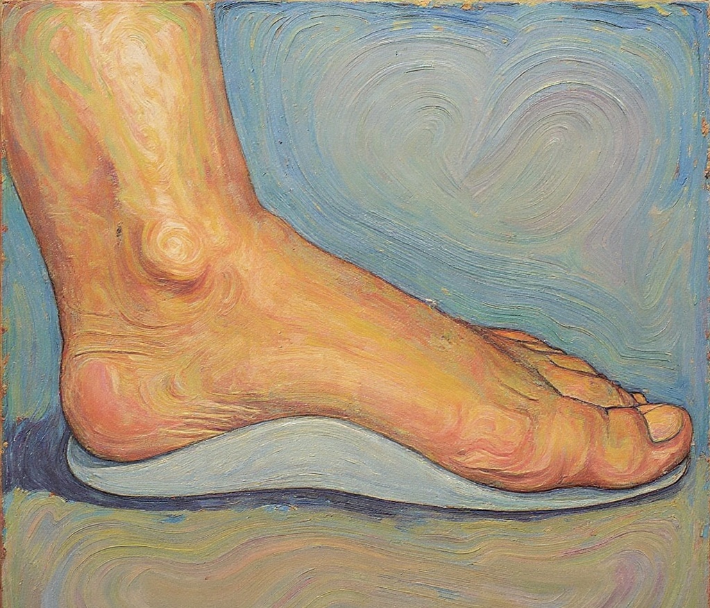 Exemplo de palmilha com suporte de arco longitudinal