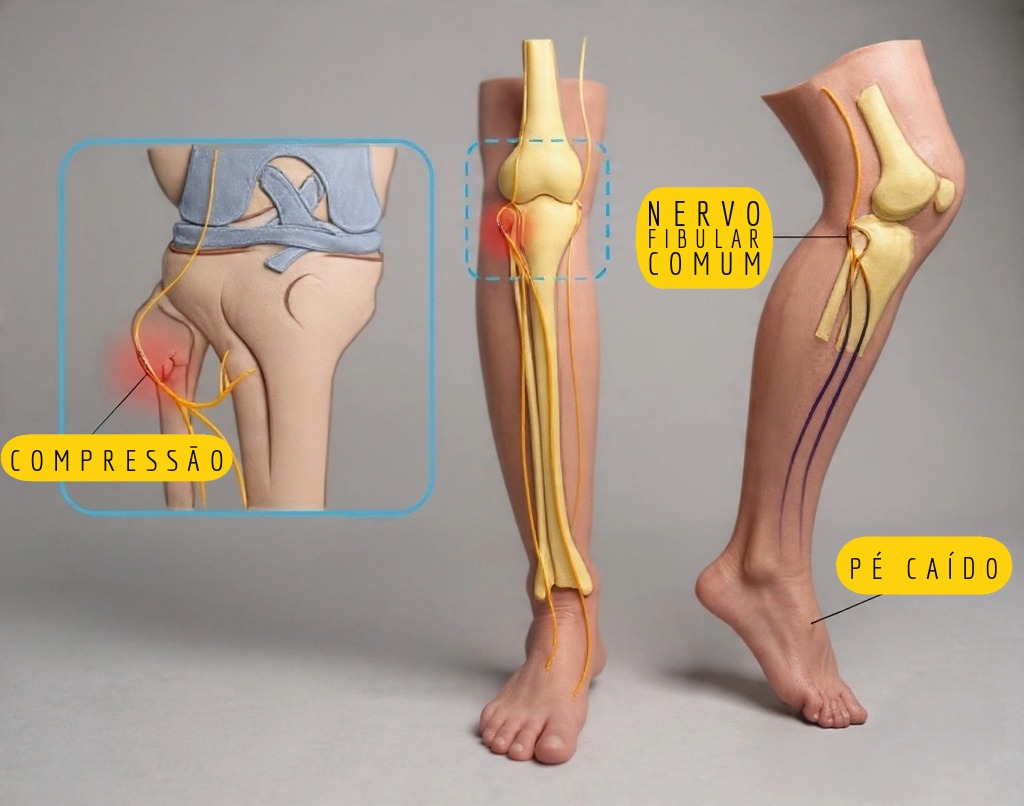Ilustração biomecânica de carga nos pés